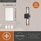Vaxcel Marquis 2-Light Wall Sconce in Matte Black, , large