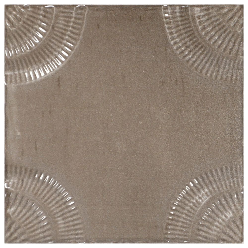 Dal-Tile Relicca Antique 4" x 4" Square Circle Ceramic Tile, , large