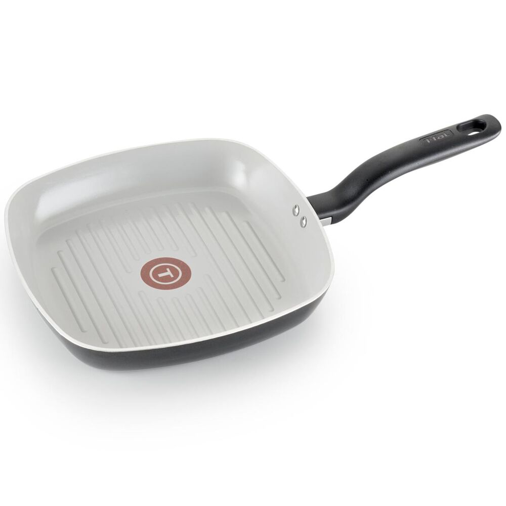 T-Fal 10.25" Specialty Square Grill Pan in Ceramic , , large