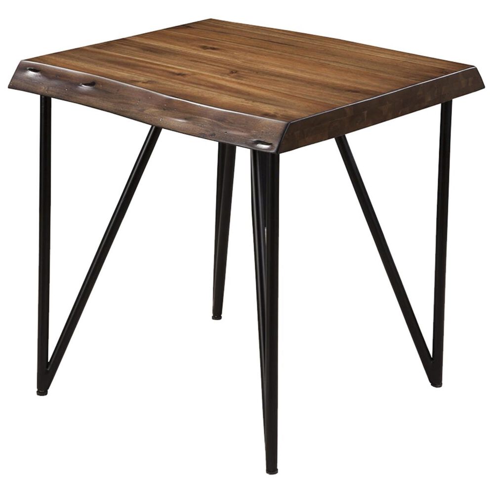 Alpine Furniture Live Edge End Table in Light Walnut, , large