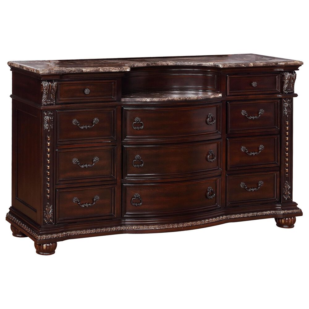 Crown Mark Stanley Dresser in Rich Brown, , large