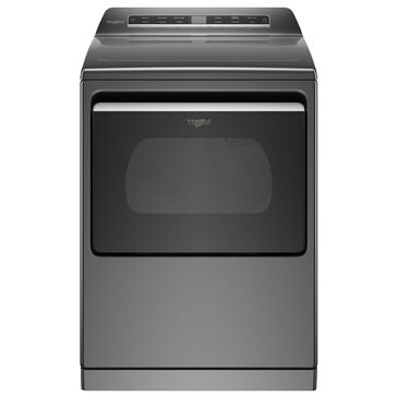 Whirlpool 7.4 Cu. Ft. Front Load Electric Dryer with Steam and Wifi in Chrome Shadow, , large