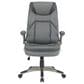 Valor Living Executive Chair with Charcoal Grey Upholstery in Titanium, , large