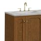 James Martin Laurent 72" Double Bathroom Vanity in Honey Oak with 3 cm Victorian Silver Silestone Top and Rectangular Sinks, , large