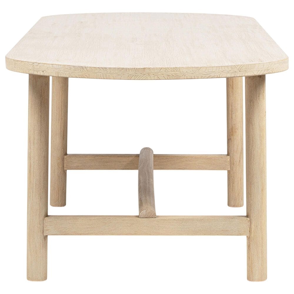Jennifer Taylor Home Milo Dining Table in Light Natural Cerused - Table Only, , large