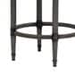 Armen Living Eunice Swivel Counter Height Stool with Ivory Upholstery in Antique Pewter, , large