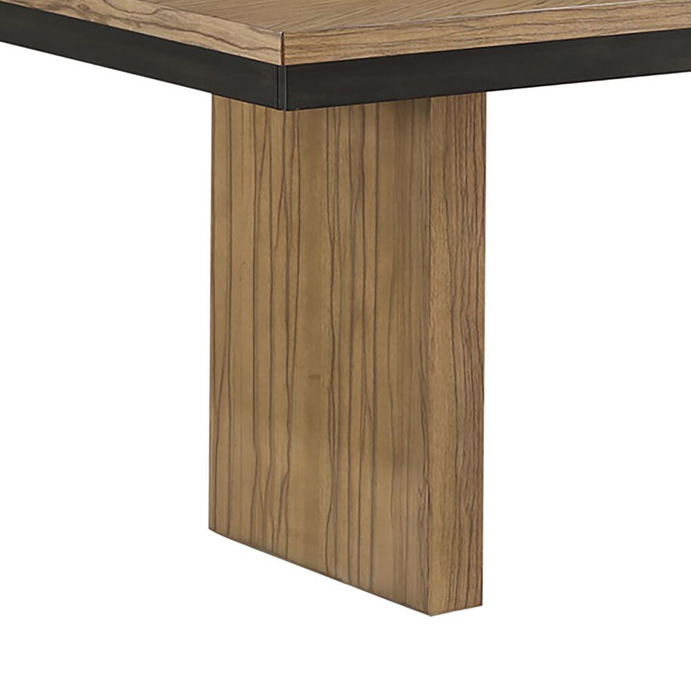 Steve Silver Roatan Dining Table in Natural with Self Storing 16&quot; Table Leaf, , large