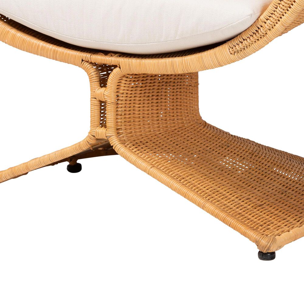 Baxton Studio Tulip Lounge Chair in Neutral, , large