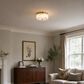 Vaxcel Riverside 2-Light Flush Mount in Muted Brass, , large