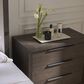 Furniture Worldwide Modern 4 Piece King Panel Bedroom Set in Sable with USB Ports and Outlets, , large