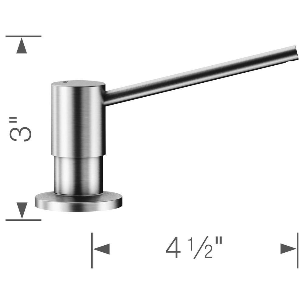 Blanco Torre Soap Dispenser in PVD Steel, , large