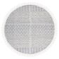 Safavieh Natura NAT852M 6" Round Ivory and Blue Area Rug, , large