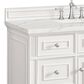 James Martin Vanities Lorelai 48" Single Vanity in Bright White with 3 cm Ethereal Noctis Quartz Top, , large
