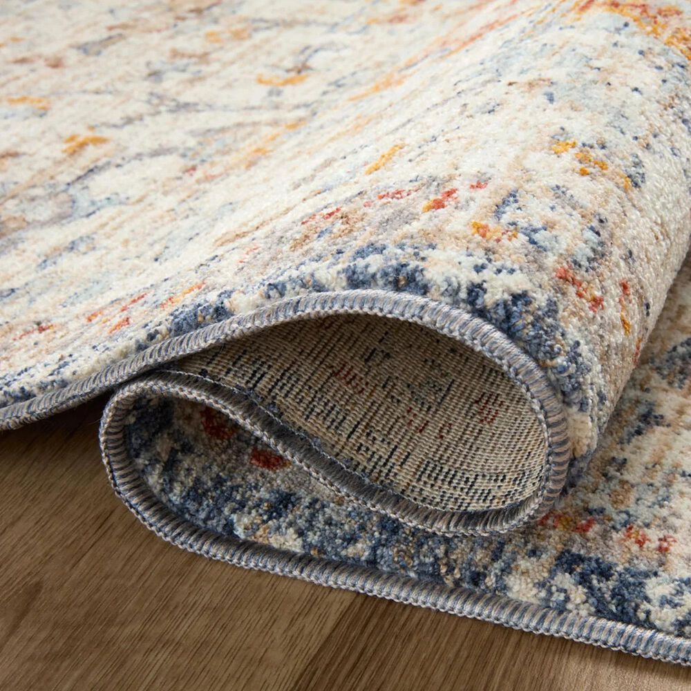 Loloi II Sorrento 2&#39;7&quot; x 8&#39; Ivory and Fiesta Runner, , large