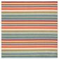 Safavieh Cabana CBN323A 3" Square Ivory and Green Indoor/Outdoor Area Performance Rug, , large