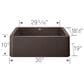 Blanco Ikon 30" Apron Single Bowl Farmhouse Sink in Cafe, , large