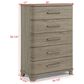 Crown Mark Veranda Queen Upholstered Panel Bed with Dresser, Chest, and Two Nightstands in Khaki, , large