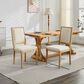 Hearth and Haven Upholstered Side Chair with Square Backrest in Beige (Set of 2), , large
