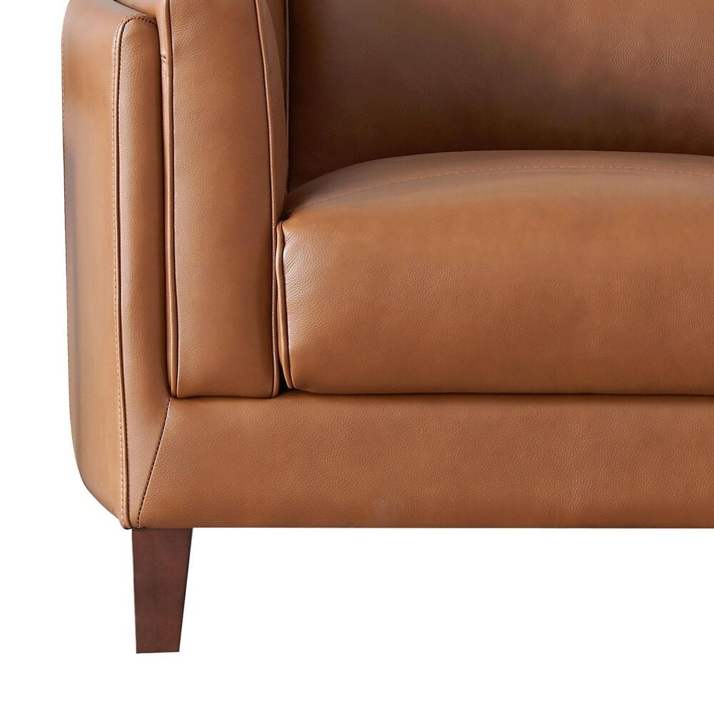 Hydeline Leather Accent Chair in Nutmeg, , large