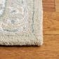 Safavieh Micro-Loop MLP505F 7" Square Light Grey and Ivory Area Rug, , large