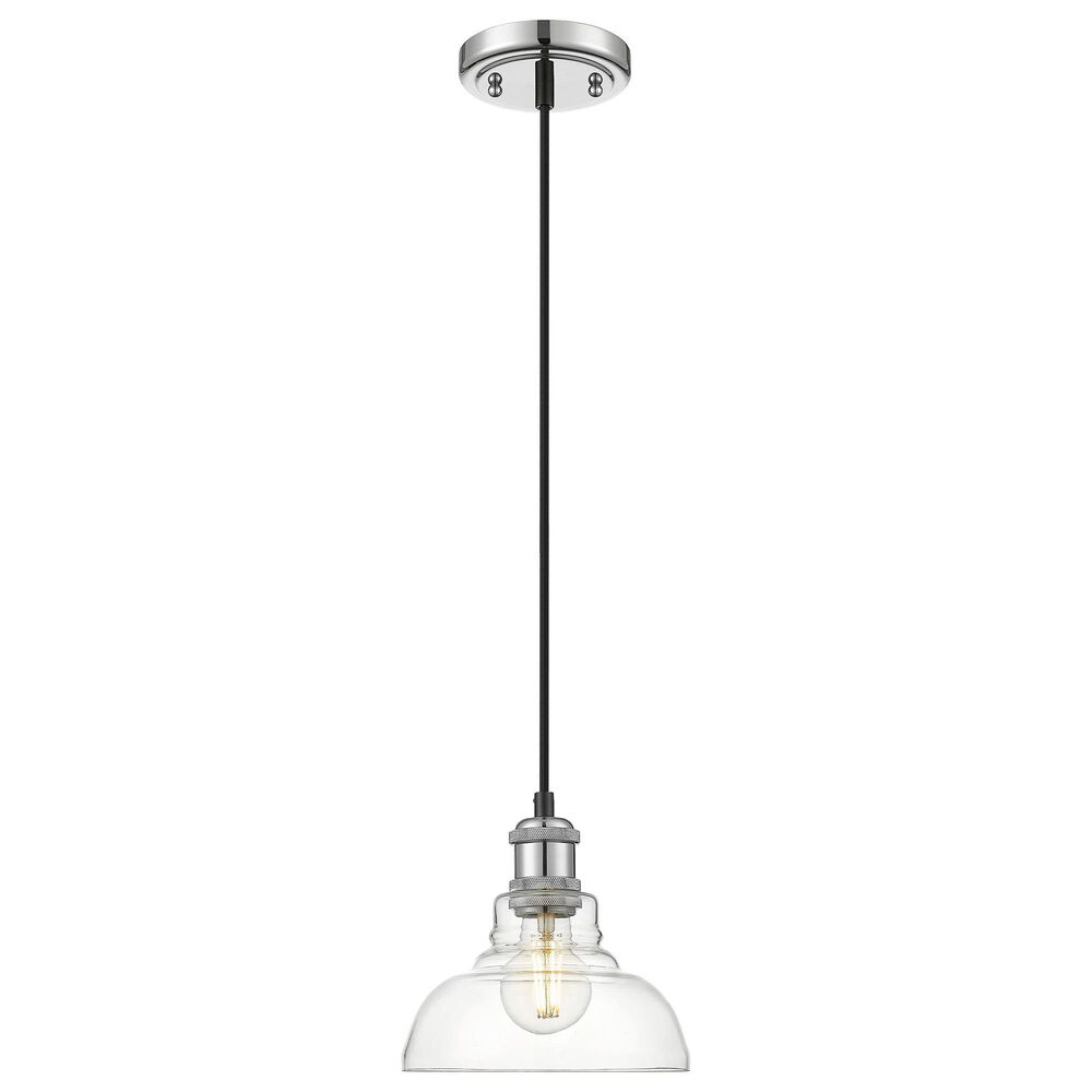 Golden Lighting Carver 1-Light Pendant in Chrome, , large