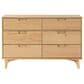 Walker Edison Sloane 6-Drawer Dresser in Natural Pine, , large