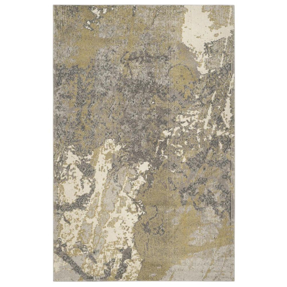 Safavieh Monaco MNC219S 4" x 5"7" Ivory and Grey Area Rug, , large