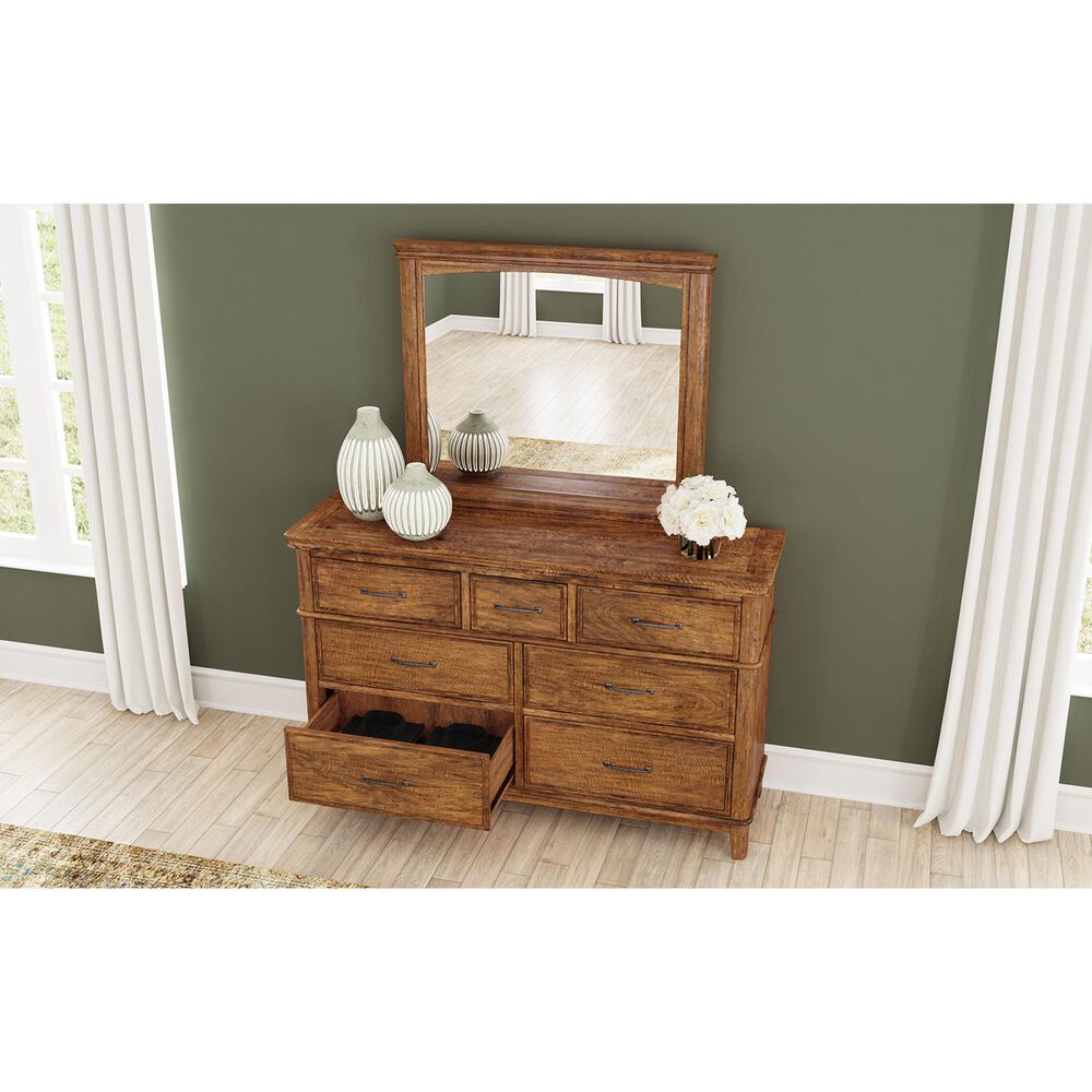 A-America Bandalier 7-Drawer Dresser Only in Warm Russet, , large