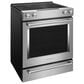 KitchenAid 2-Piece Kitchen Package with 30" Slide-In Convection Range and 1.1 Over-the-Range Microwave in Stainless Steel, , large