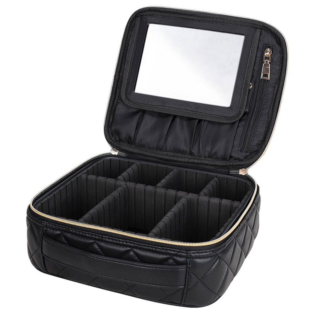 Sandy Lisa St. Tropez Makeup Bag in Black, , large