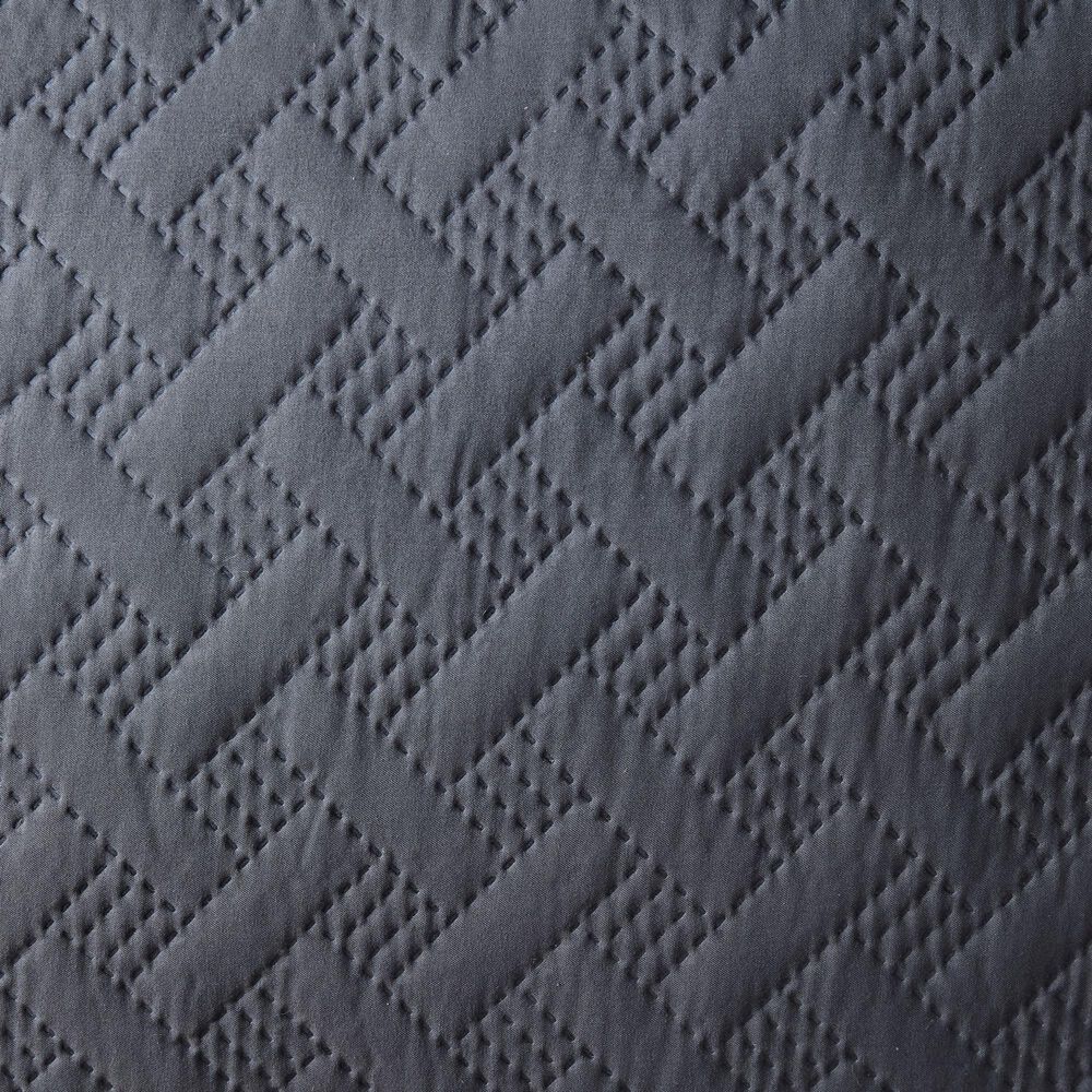 Trade Linker 3-Piece Queen Basket Pinsonic Quilt Set in Charcoal, , large