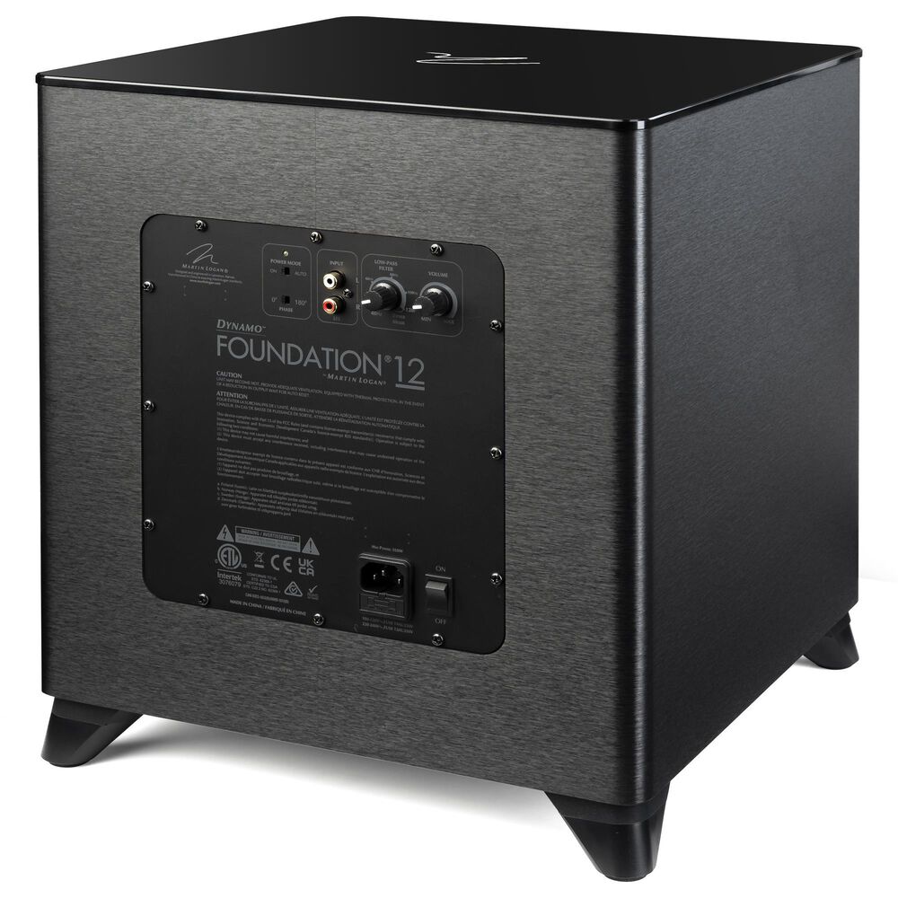 Martin Logan Dynamo 12&quot; Foundation Subwoofer in Black, , large