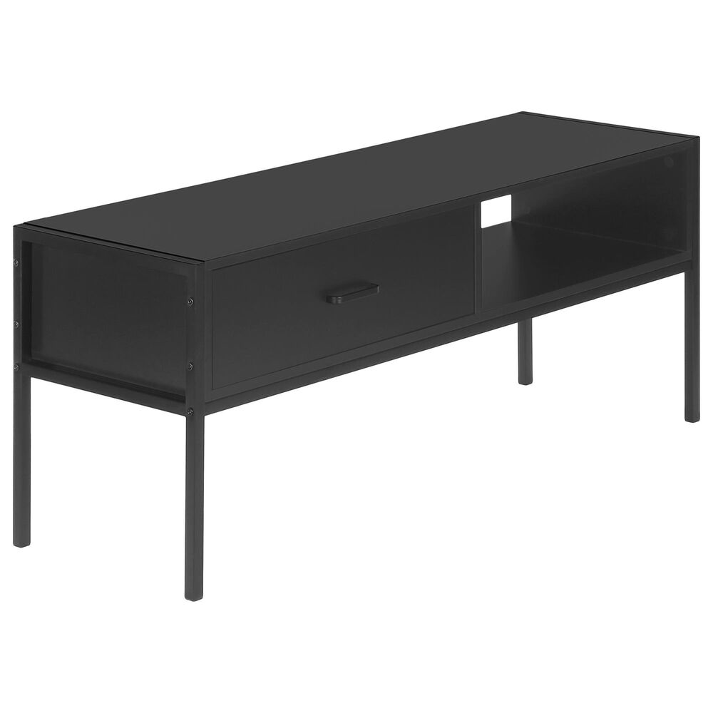 Monarch Specialties 48" TV Stand in Black color, , large