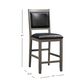 Abbyson Walker 5-Piece Square Counter Height Dining Set in Gray , , large
