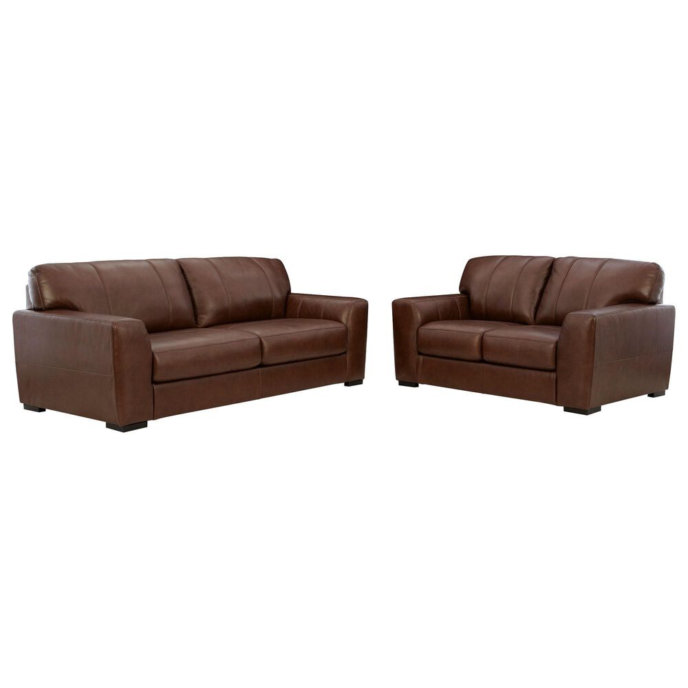 Ashley Brogliano Stationary Sofa and Loveseat Set in Canyon, , large