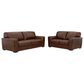 Ashley Brogliano Stationary Sofa and Loveseat Set in Canyon, , large