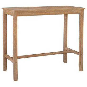 Linon Home Decor Claridge Bar Height Pub Table in Distressed Natural - Table Only, , large