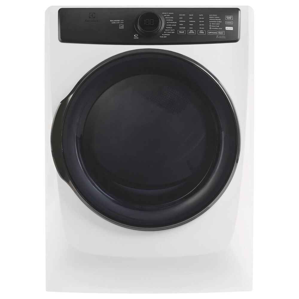Electrolux 700 Series 4.5 Cu. Ft. Front Load Washer and 8.0 Cu. Ft. Gas Dryer Laundry Pair with Two Pedestals in Matte White, , large