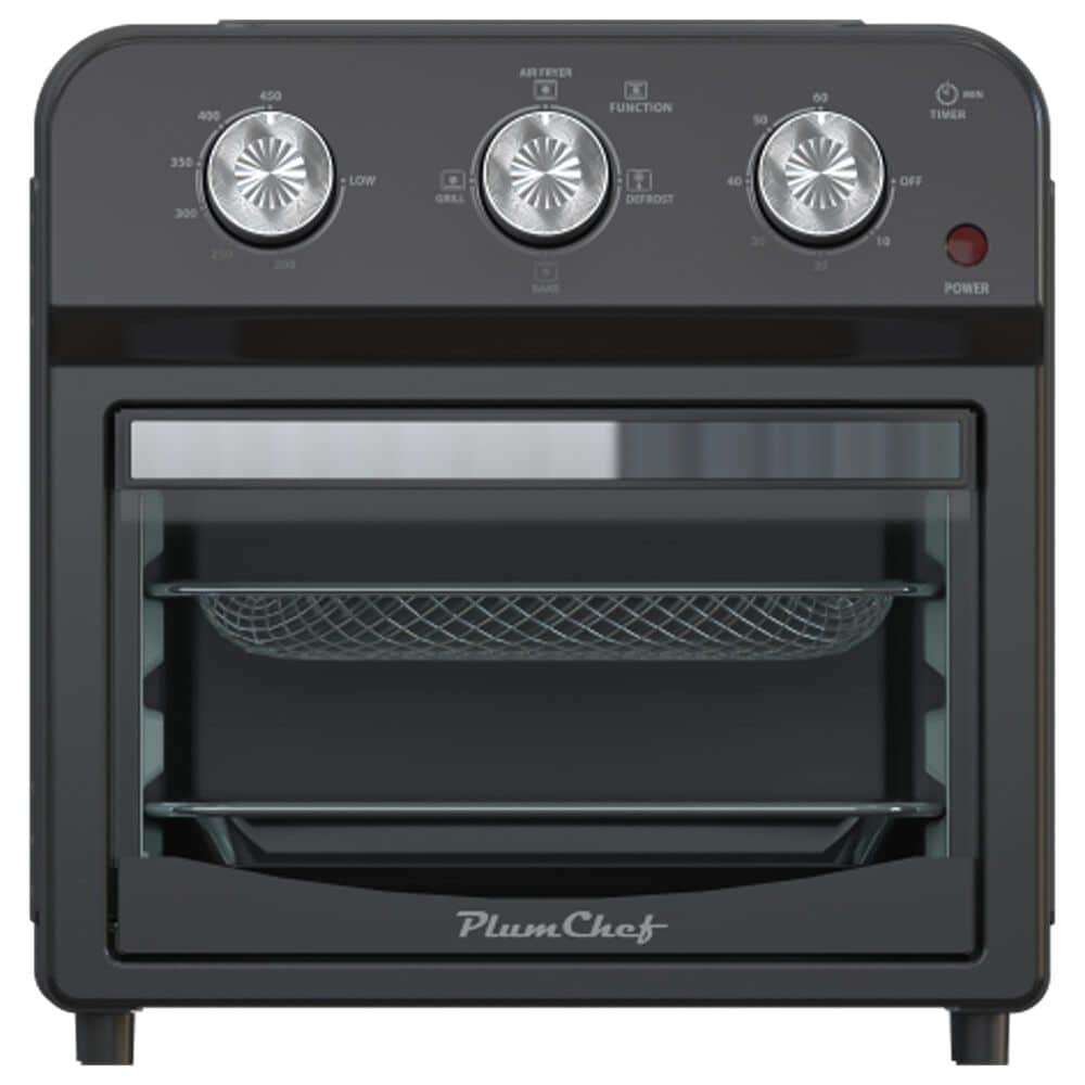 HOMLUX 12.5 Qt 7-In-1 Air Fryer Toaster Oven in Black, , large