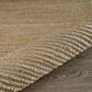 L&R Resources Natural Fiber Striped 7"9" x 9"9" Spa Blue Area Rug, , large