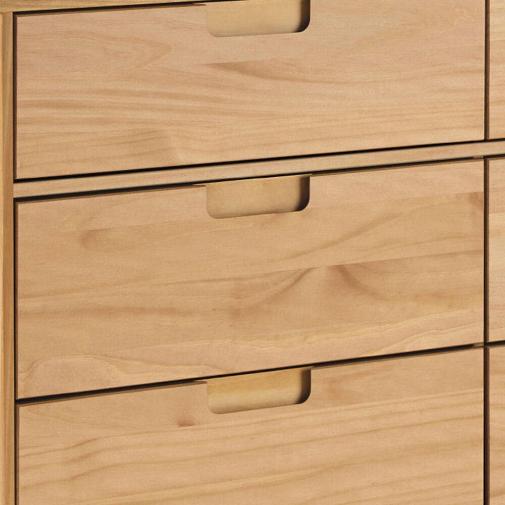 Walker Edison Sloane 6-Drawer Dresser in Natural Pine, , large