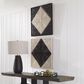 Uttermost Seeing Double Rope Wall Squares in Black and Off White (Set of 2), , large