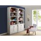 Wycliff Bay Durham 4-Shelf Adjustable Bookcase in Weathered White and Cherry (Set of 2), , large