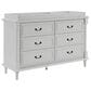 Delta Juliette 6 Drawer Dresser with Changing Top in Moonstruck Grey, , large