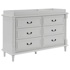 Delta Juliette 6 Drawer Dresser with Changing Top in Moonstruck Grey