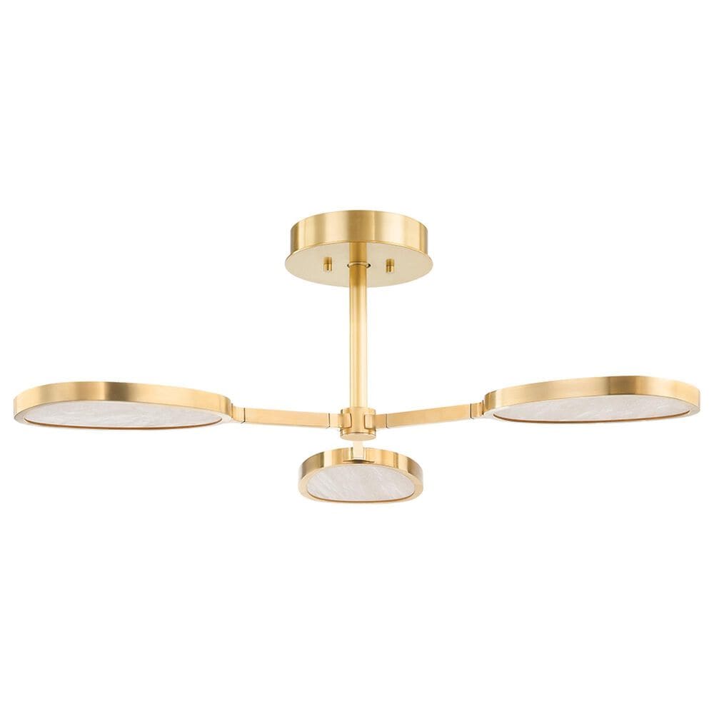 Corbett Lighting Patras 3-Light Chandelier in Vintage Brass, , large