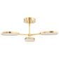 Corbett Lighting Patras 3-Light Chandelier in Vintage Brass, , large