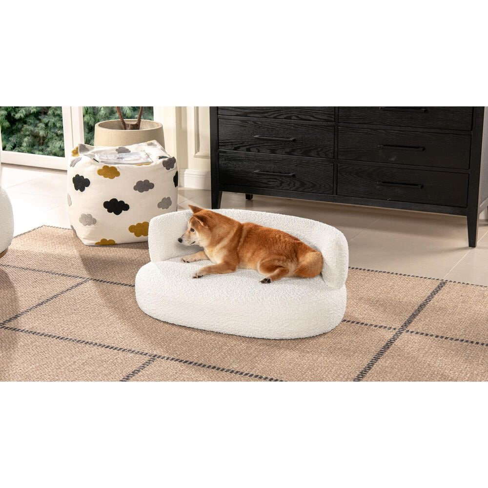 Jennifer Taylor Home Shep Dog Sofa Bed in Ivory White, , large