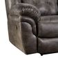 HomeStretch Reclining Console Loveseat in Steel Gray, , large