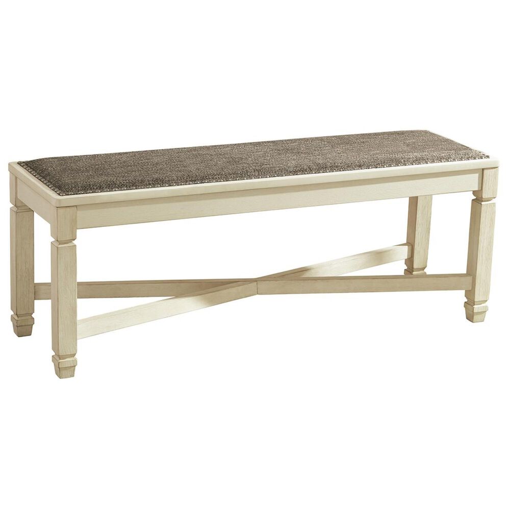 Signature Design by Ashley Bolanburg 6-Piece Dining Set in White and Weathered Oak, , large